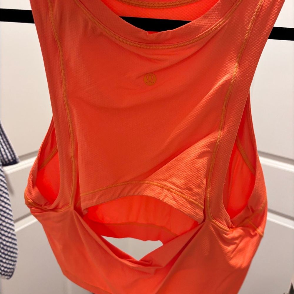 cute orange lululemon tank - Picture 2 of 2
